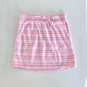Minymo- Pink Striped Cotton Skirt, Size 8